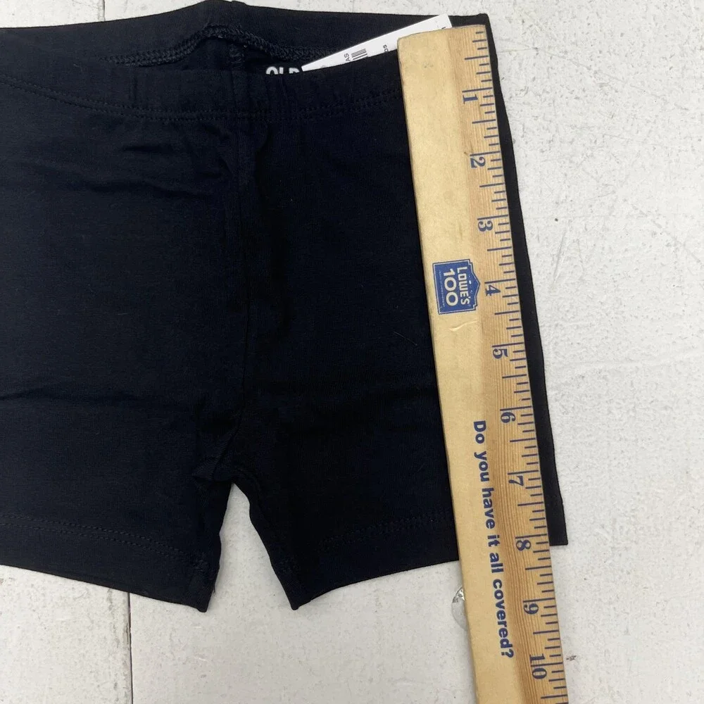 Old Navy Black Basic Biker Shorts Girls Toddler Size 2T NEW